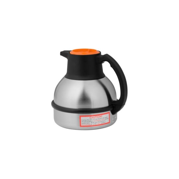 1.9 Litre Thermal Carafes, Orange Lid for Decaf Coffee, 12Pk